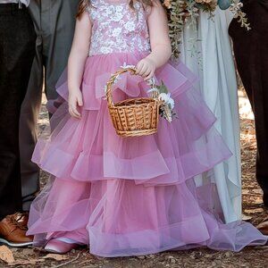 Girls size 8 flower girl dress